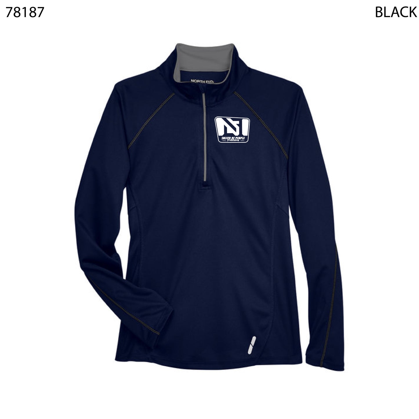 North End Ladies' Radar Quarter-Zip Performance Long-Sleeve Top