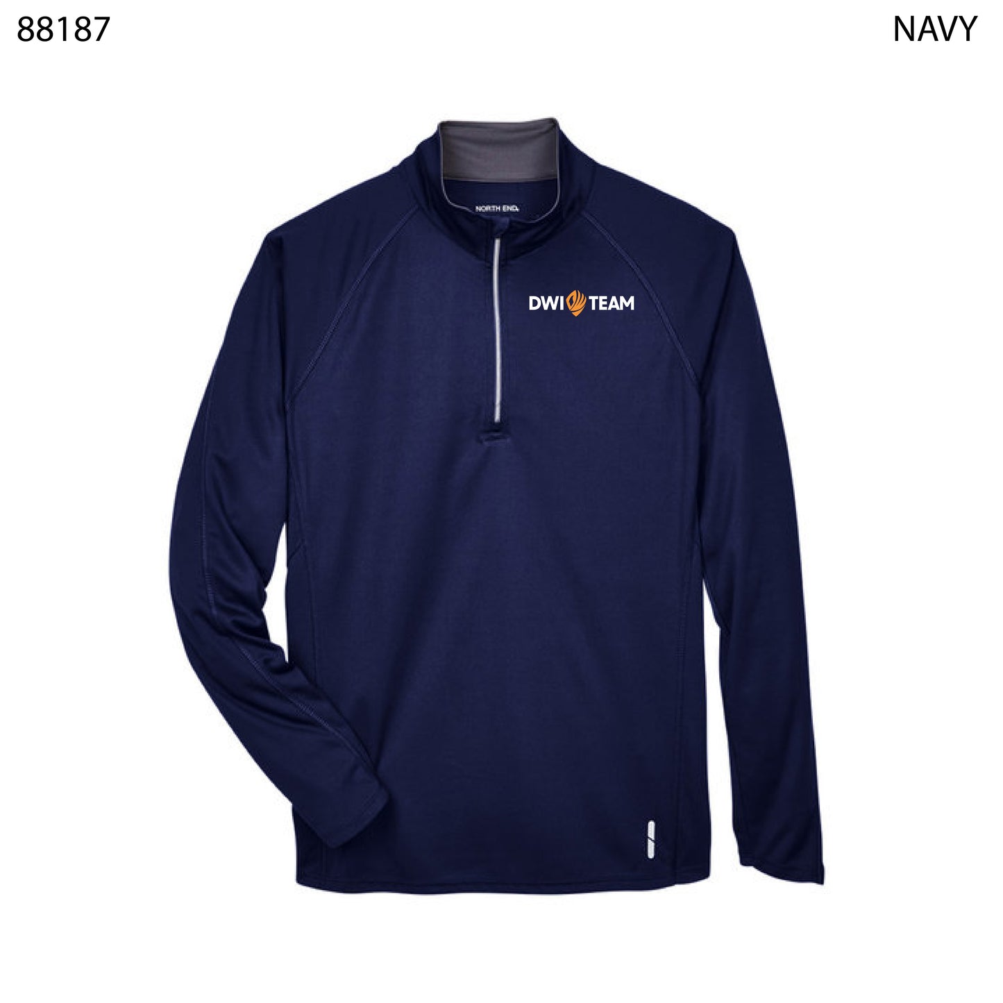 North End Men's Radar Quarter-Zip Performance Long-Sleeve Top